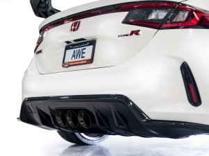 Honda Civic Type R Performance Exhaust - AWE Tuning - Cat Back Touring - Triple Diamond Black - `23-`27